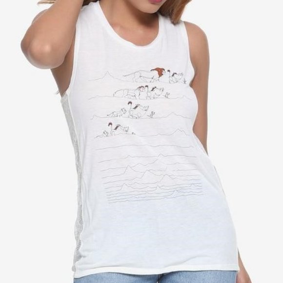 Disney The Lion King Line Art Lace Tank Top - Plus Size 2XL - Picture 1 of 2